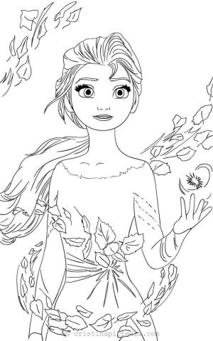 Elsa boyama sayfası, Elsa coloring page, Yüz Güzel Elsa, 