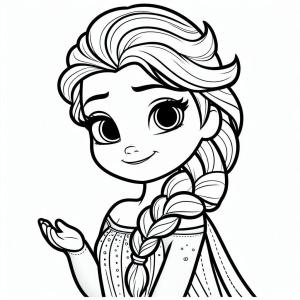 Elsa boyama sayfası, Elsa coloring page, Elsa’yı çiz Çok tatlı, 