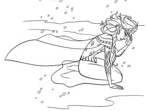 Elsa boyama sayfası, Elsa coloring page, Elsa üzgün, 