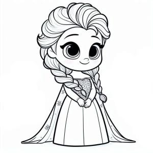 Elsa boyama sayfası, Elsa coloring page, Elsa’yı çizin yazdırılabilir, 