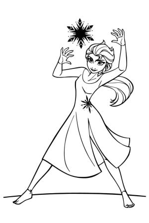 Elsa boyama sayfası, Elsa coloring page, Harika Elsa, 