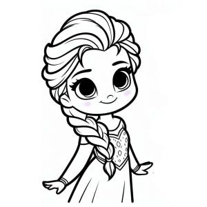 Elsa boyama sayfası, Elsa coloring page, Elsa’yı kolay çiz, 