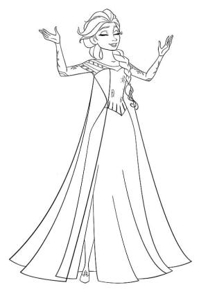 Elsa boyama sayfası, Elsa coloring page, Elsa Şarkı, 