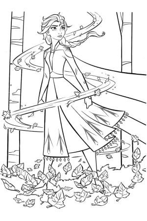 Elsa boyama sayfası, Elsa coloring page, Havalı Elsa, 