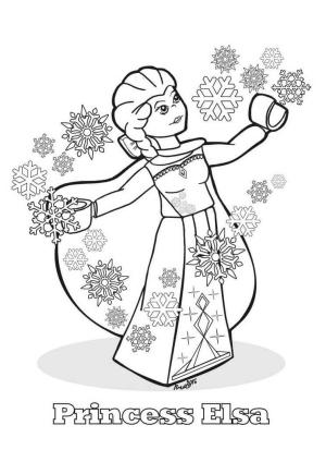 Elsa boyama sayfası, Elsa coloring page, Lego Prenses Elsa, 