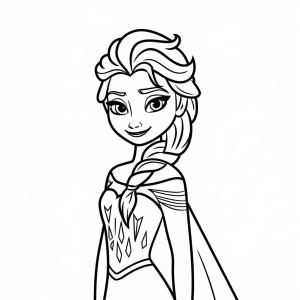 Elsa boyama sayfası, Elsa coloring page, Güzel Elsa’yı çiz, 