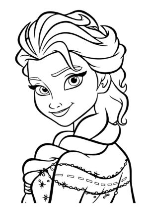 Elsa boyama sayfası, Elsa coloring page, , 