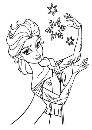 Elsa boyama sayfası, Elsa coloring page, , 