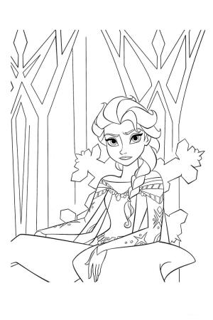 Elsa boyama sayfası, Elsa coloring page, Elsa Kızgın, 