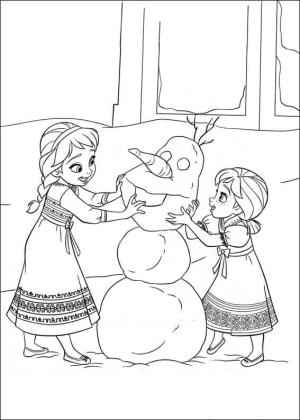 Elsa boyama sayfası, Elsa coloring page, Elsa ve Anna Olaf Yapısı, 