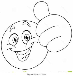 Emoji boyama sayfası – sevimli karakter, sanatsal çalışma