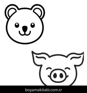 Emoji boyama sayfası – çocuk aktivitesi, PDF indir