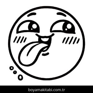 Emoji boyama sayfası – sanatsal çalışma, çocuklar için