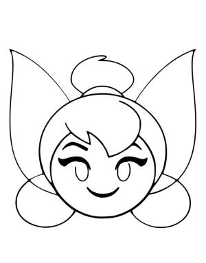 Emoji boyama sayfası, coloring page, Peri Emojisi,