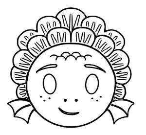 Emoji boyama sayfası, coloring page, Luca Emojisi,