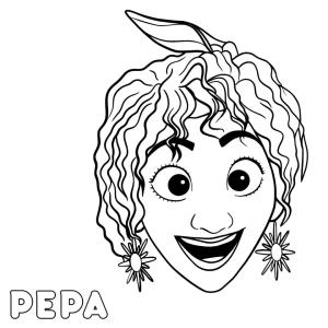 Encanto boyama sayfası,  coloring page, Encanto’dan Pepa Madrigal’i çizin, 