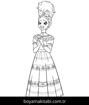 Encanto boyama sayfası – keyifli zaman, renkli çizimler