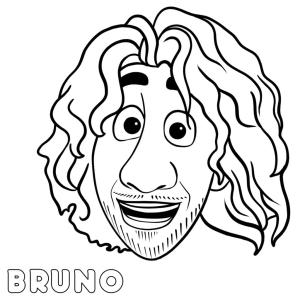 Encanto boyama sayfası,  coloring page, Encanto’dan Bruno Madrigal’i çizin, 