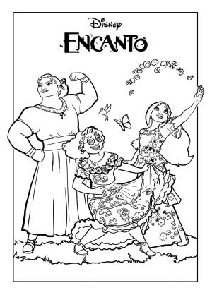 Encanto boyama sayfası,  coloring page, Yazdırılabilir Charm Çiz, 