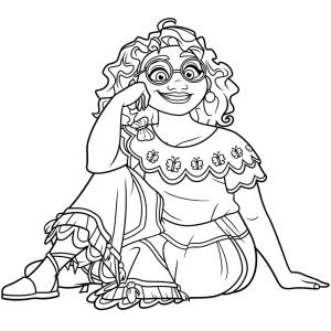 Encanto boyama sayfası,  coloring page, Mirabel Madrigal’i çiz, 