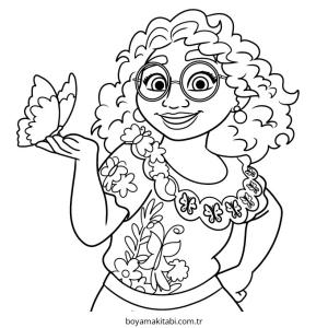 Encanto boyama sayfası – çocuk aktivitesi, PDF indir