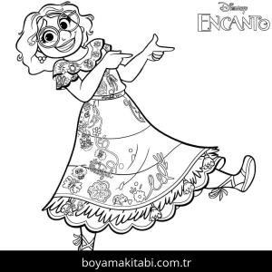 Encanto boyama sayfası – sanatsal çalışma, çocuklar için
