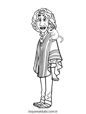 Encanto boyama sayfası – eğlenceli etkinlik, el becerilerini geliştirir