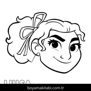 Encanto boyama sayfası – basit çizim, kolay boyama