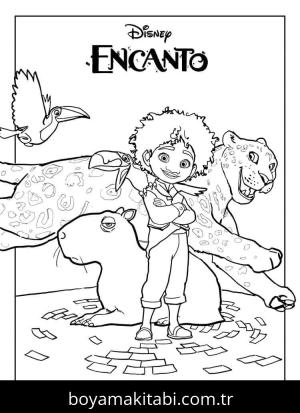 Encanto boyama sayfası – ücretsiz yazdır, boyama etkinliği