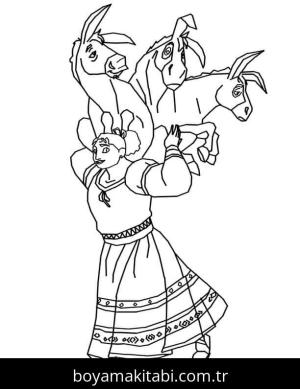 Encanto boyama sayfası – yaratıcılığı geliştirir, keyifli zaman