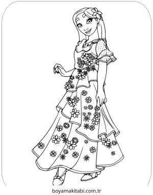 Encanto boyama sayfası – sanatsal çalışma, çocuklar için