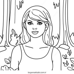 Enchanted Forest boyama sayfası – çocuklar için, çizgi film temalı