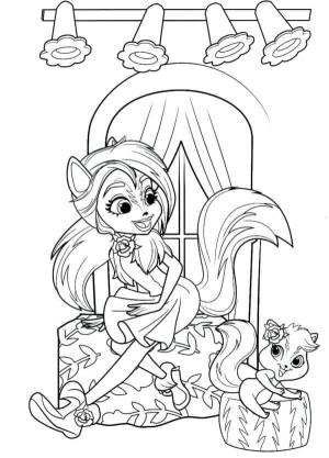 Enchantimals boyama sayfası,  coloring page, Adaçayı Kokarca ve Kapari, 