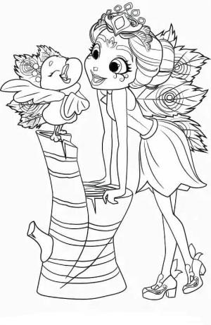 Enchantimals boyama sayfası,  coloring page, Arkadaşlar Şarkı Söylemeyi Sever, 