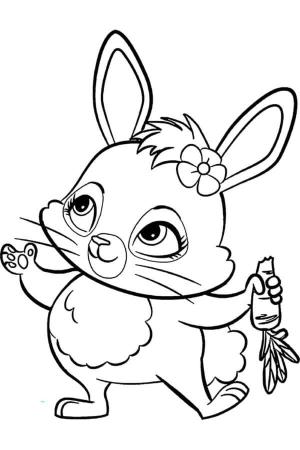 Enchantimals boyama sayfası,  coloring page, Havuçla Büküm, 