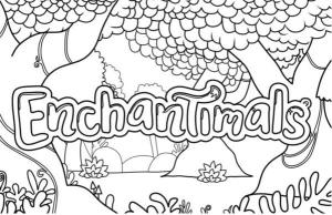 Enchantimals boyama sayfası,  coloring page, Büyülüler Logo, 