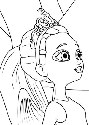 Enchantimals boyama sayfası,  coloring page, Enchantimals Karakterinin Portresi, 