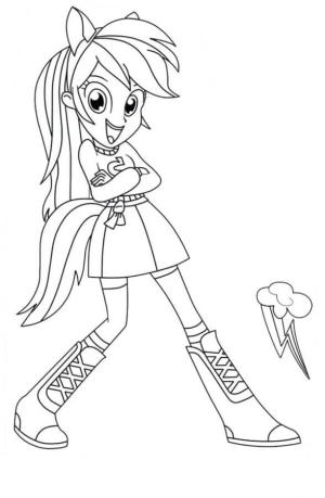 Equestria Girls boyama sayfası,  coloring page, Rainbooms Bas Gitarist Ücretsiz, 