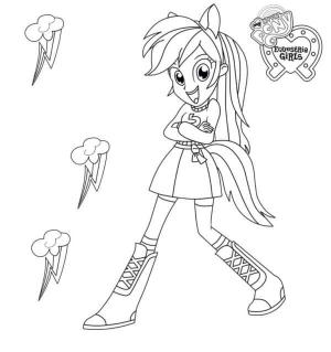 Equestria Girls boyama sayfası,  coloring page, Sparkle’ın Organizasyon Becerileriyle Bilinen, 