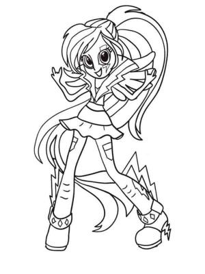 Equestria Girls boyama sayfası,  coloring page, Müzikal Parıltıyla Dans Etmek, 