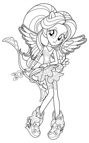 Equestria Girls boyama sayfası,  coloring page, Aşk Oklarıyla Sihirli Peri, 