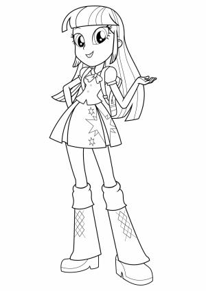 Equestria Girls boyama sayfası,  coloring page, Dürtüsel ve Patlayıcı Işıltı, 