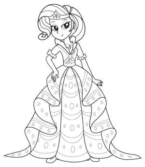 Equestria Girls boyama sayfası,  coloring page, Kraliyet Fluttershy Kostümü, 