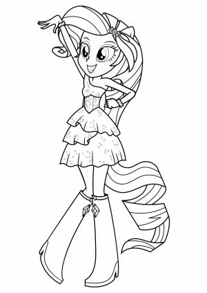 Equestria Girls boyama sayfası,  coloring page, Rarity Modayı ve Sanatı Seviyor, 