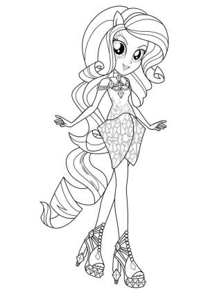 Equestria Girls boyama sayfası,  coloring page, Abiyede Büyüleyici Güzellik, 