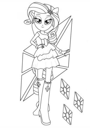 Equestria Girls boyama sayfası,  coloring page, Rarity Kendisi ve Arkadaşları İçin Farklı Kıyafetler Dikmeyi Seviyor, 