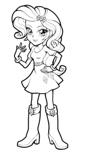 Equestria Girls boyama sayfası,  coloring page, Şık ve Modaya Uygun Nadirlik, 