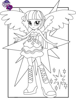 Equestria Girls boyama sayfası,  coloring page, Lovely Twilight Sparkle, 