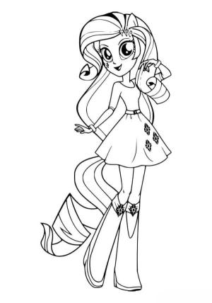 Equestria Girls boyama sayfası,  coloring page, Moda Broşlarında Nadir Bir Durum, 