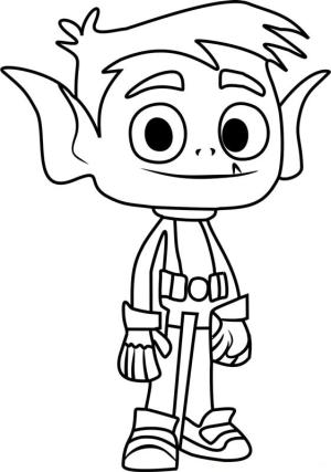 Erkek Çocuk boyama sayfası,  coloring page, Canavar çocuk, 